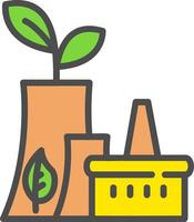 diseño de icono de vector de planta de energía