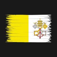 cepillo de la bandera del vaticano vector