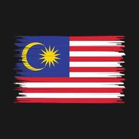 Malaysia Flag Brush vector