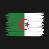 cepillo de bandera de argelia vector