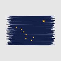 Alaska Flag Brush vector