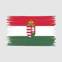 Hungary Flag Brush vector