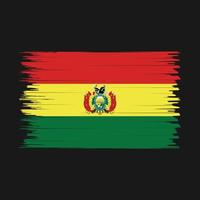 cepillo de bandera de bolivia vector