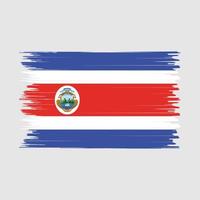 Costa Rica Flag Brush vector