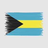 cepillo de bandera de bahamas vector