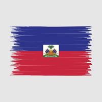 Haiti Flag Brush vector