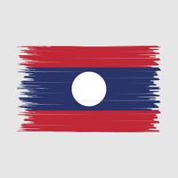 cepillo de la bandera de laos vector