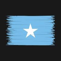 cepillo de bandera de somalia vector