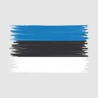 cepillo de bandera de Estonia vector