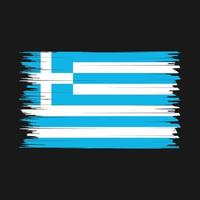 pincel de bandera de grecia vector