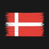 Denmark Flag Brush vector