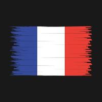 France Flag Brush vector