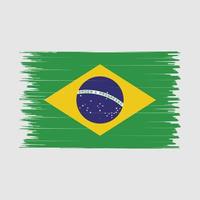 cepillo de bandera de brasil vector