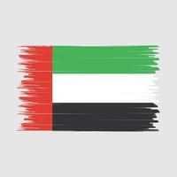 cepillo de la bandera de los emiratos árabes unidos vector