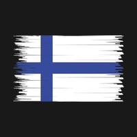 Finland Flag Brush vector