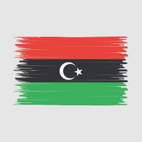 Libya Flag Brush vector