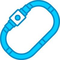 Carabiner Creative Icon Design vector