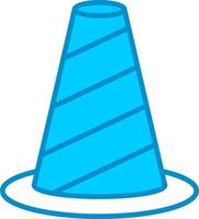 Traffic Cone Creative Icon Design vector