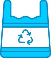 Recycled Plastic Bag Creative Icon Design vector