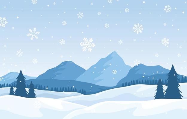 Snowflakes Winter Background