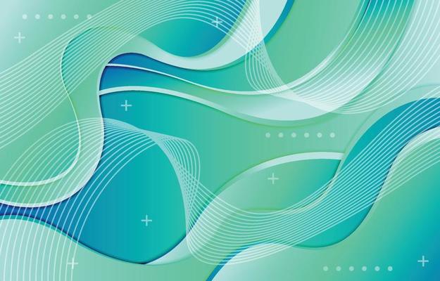 Blue Green Fluid Gradient Background