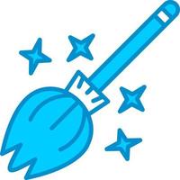 Magic Broom Creative Icon Design vector