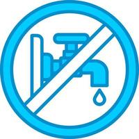 Dont Waste Water Creative Icon Design vector