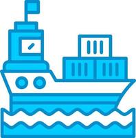Ship Creative Icon Design vector