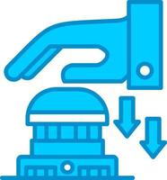 Emergency Button Creative Icon Design vector