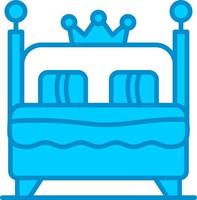 diseño de icono creativo de cama doble vector