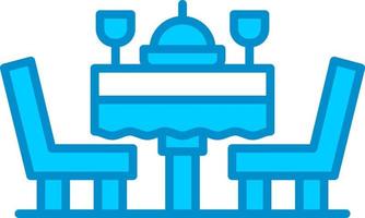 Dinner Table Creative Icon Design vector