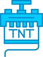 diseño de icono creativo tnt vector