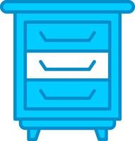 Bedside Table Creative Icon Design vector