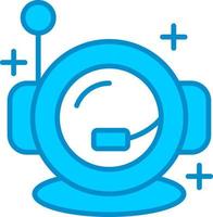 Astronaut Helmet Creative Icon Design vector
