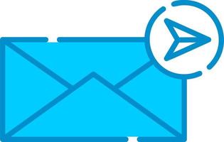 Send Mail Creative Icon Design vector