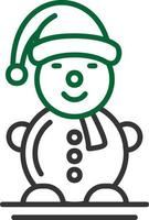 Snowman Creative Icon Design vector