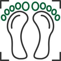 Foot Print Creative Icon Design vector