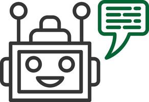 Chatbot Creative Icon Design vector