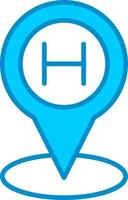 Helipad Creative Icon Design vector