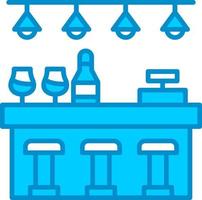 Bar Counter Creative Icon Design vector