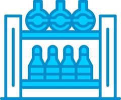 Bottle Rack Creative Icon Design vector
