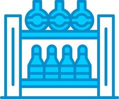 Bottle Rack Creative Icon Design vector