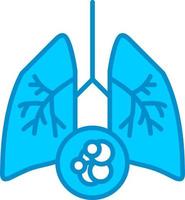 Lung Cancer Creative Icon Design vector