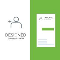 Discover People Instagram Sets Grey Logo Design and Business Card Template vector
