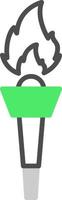 Torch Creative Icon Design vector