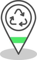 Location Pin Creative Icon Design vector