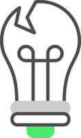 Bulb Creative Icon Design vector