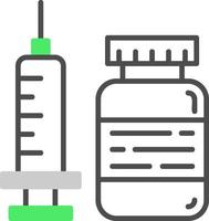 Vaccine Creative Icon Design vector