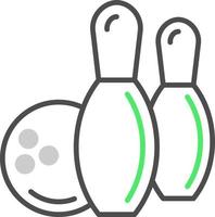 Bowling Creative Icon Design vector