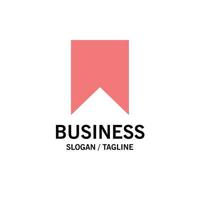 Flag Instagram Interface Save Tag Business Logo Template Flat Color vector